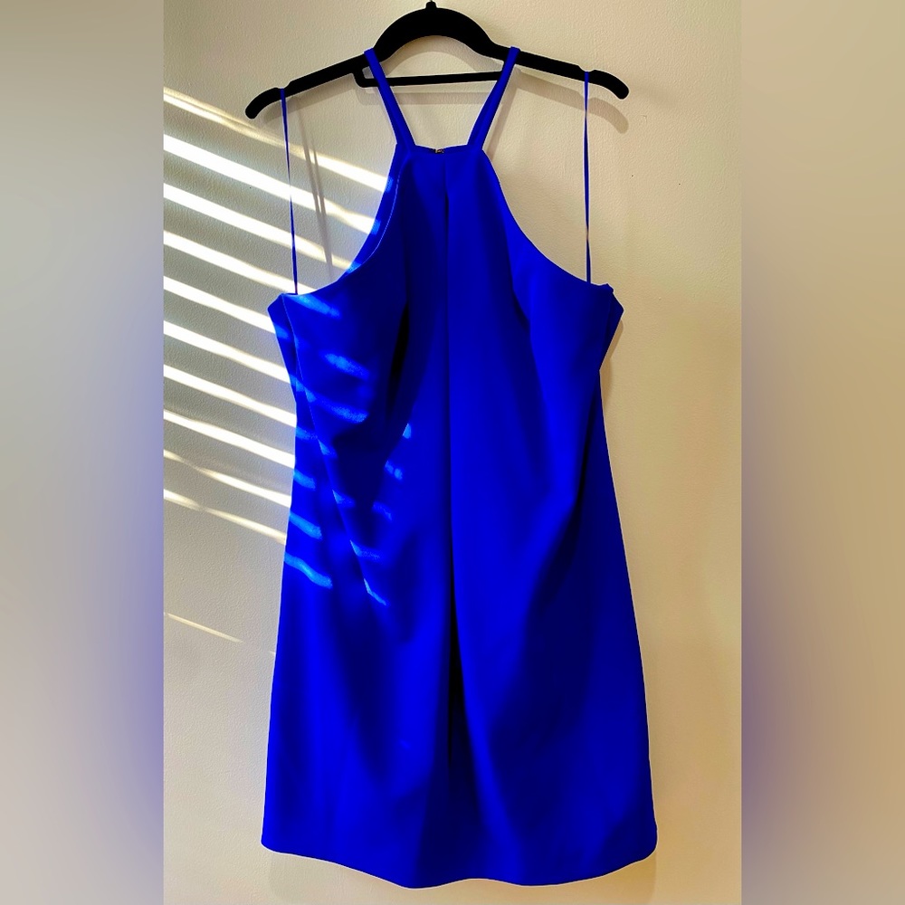 Like new, beautiful blue Trina Turk dress.